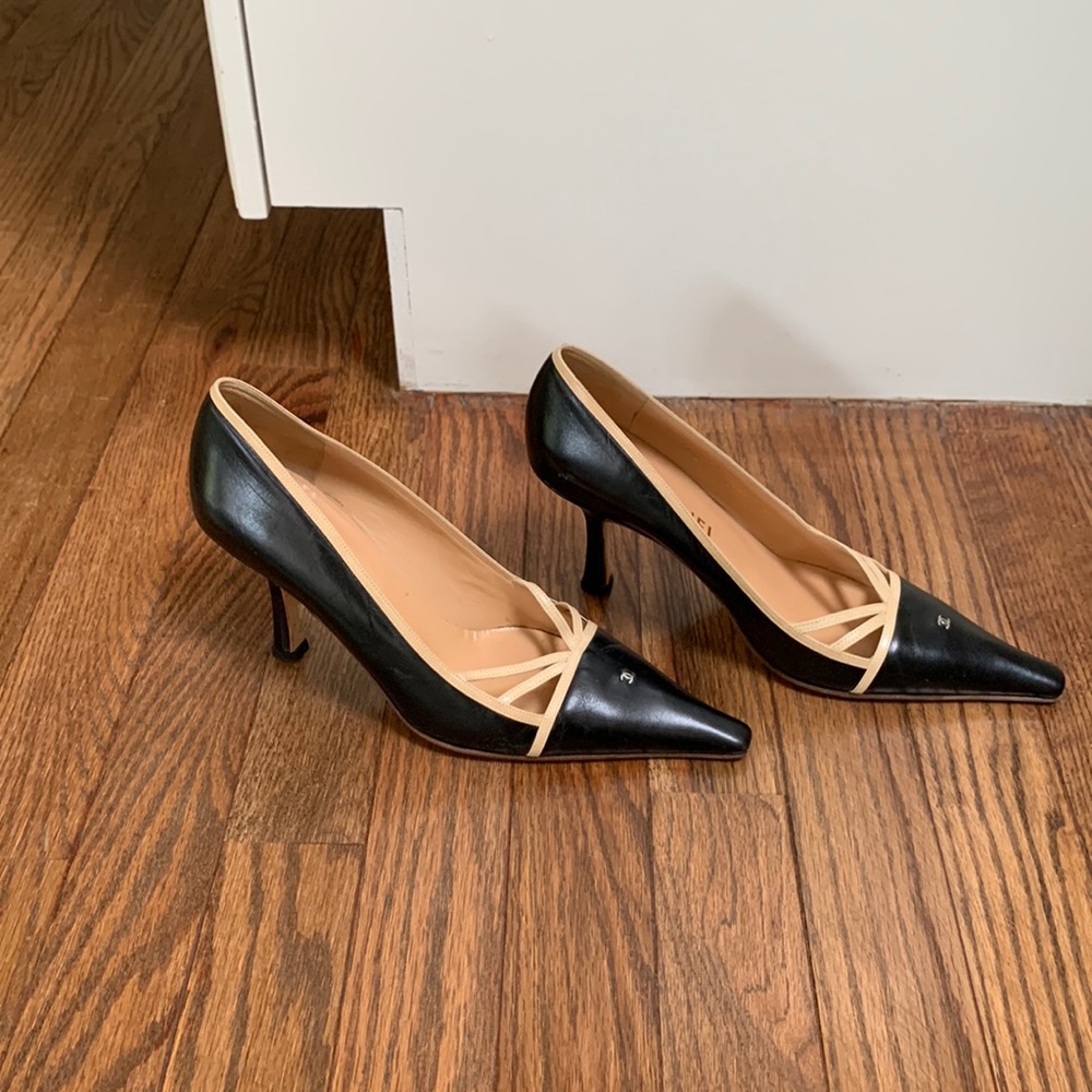 Chanel two tone pumps
